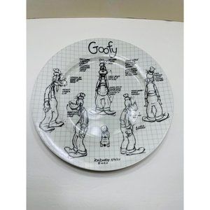 Disney Sketchbook Large Goofy Entree  Dinner Serving  Plate